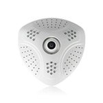 Купольная IP видеокамера с объективом "рыбий глаз" Ergo Zoom ERG-IPH360C (1.7мм)