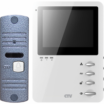 Комплект цветного видеодомофона CTV-DP1400 (W/B)