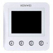 Монитор цветного видеодомофона  Kenwei KW-E401FC белый