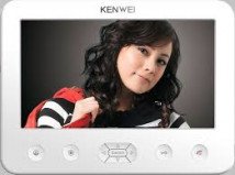 Монитор цветного видеодомофона KW-E706FC-W100 белый