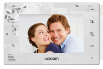 Монитор цветного видеодомофона KOCOM KCV-A374LE (белый) Vizit