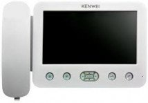 Монитор цветного видеодомофона Kenwei KW-E705FC-W200 белый
