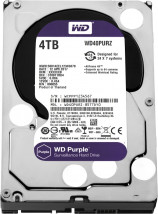 Жесткий диск (HDD) для видеонаблюдения HDD 4000 GB (4 TB) SATA-III Purple (WD40PURZ)