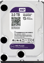 Жесткий диск (HDD), стандарт SATA-III, объем 3000 GB (3 TB) для видеонаблюдения HDD 3000 GB (3 TB) SATA-III Purple (WD30PURX)