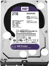 Жесткий диск (HDD) для видеонаблюдения HDD 2000 GB (2 TB) SATA-III Purple (WD20PURZ)