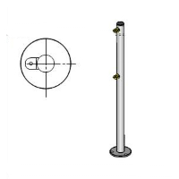 Стойка ограждения Praktika Стойка ограждения с 2-мя полупетлями