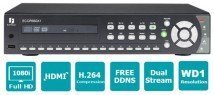 ECOR960-16X1 - 16-и канальный видеорегистратор H.264 с поддержкой 960H