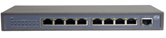 Н\TSn-8P9 - 9 портовый неуправляемый POE Ethernet коммутатор